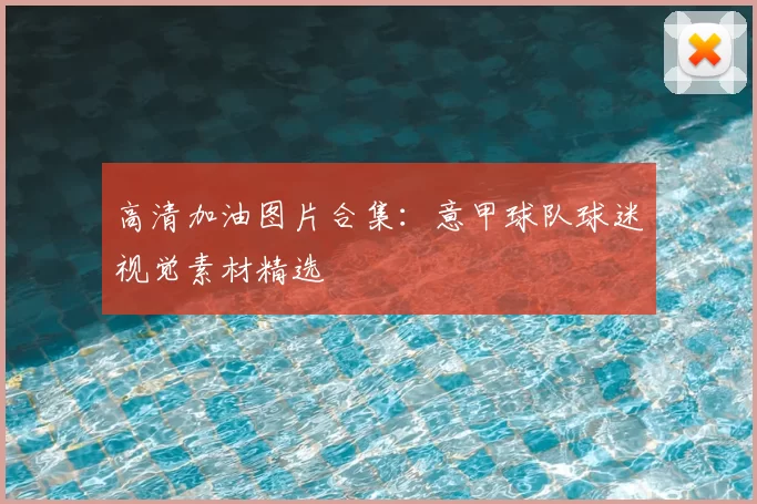 高清加油图片合集：意甲球队球迷视觉素材精选